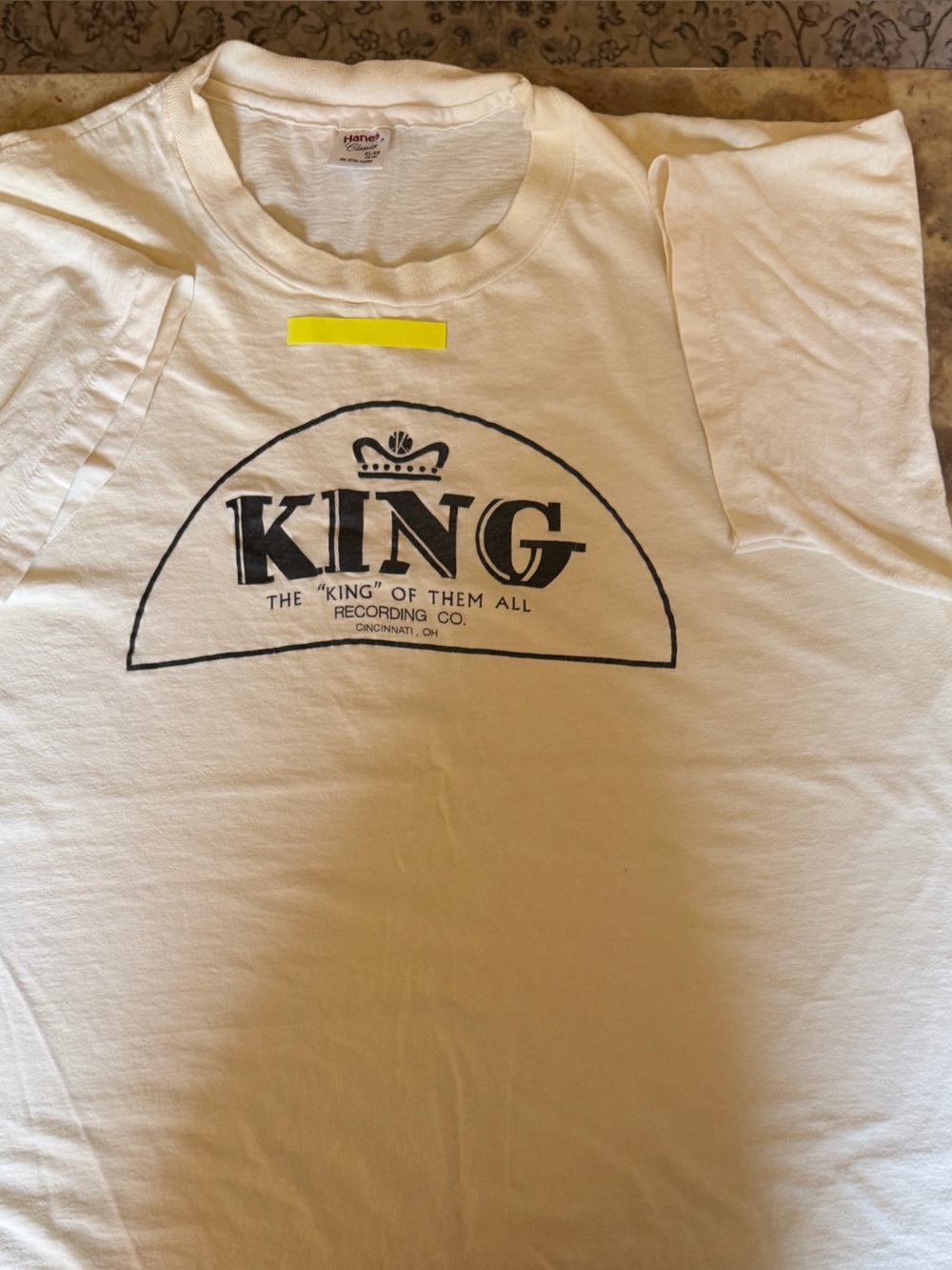 KING Graphic Tee - White mens Shirt